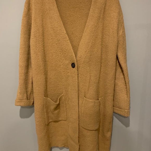 Soft beige long cardigan - Picture 1 of 3